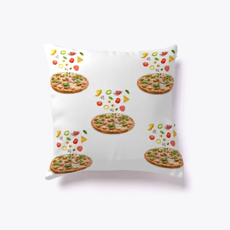 Pillow for pizza lover with Pizza print