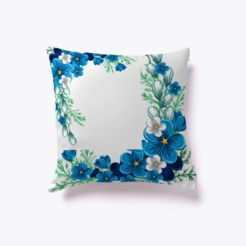 Pillow for home decoration with flower 