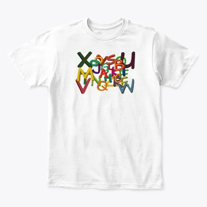 Alphabetical print t.shirt